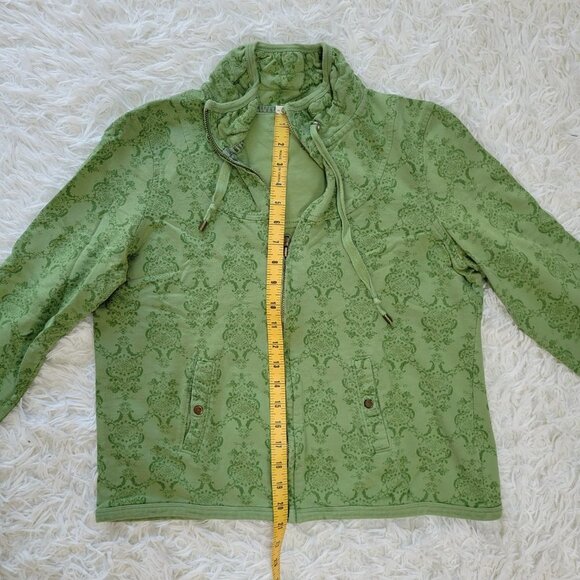 Charter Club Petite Green Zip Up Jacket - Size M - Picture 7 of 12